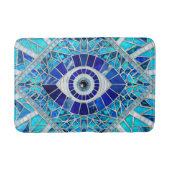 Evil Eye Amulet Mosaik Art Badematte (Vorderseite)