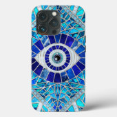 Evil Eye Amulet Mosaik Art Case-Mate iPhone Hülle (Rückseite)
