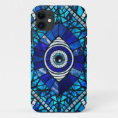 Evil Eye Amulet Mosaik Art Case-Mate iPhone Hülle (Rückseite)