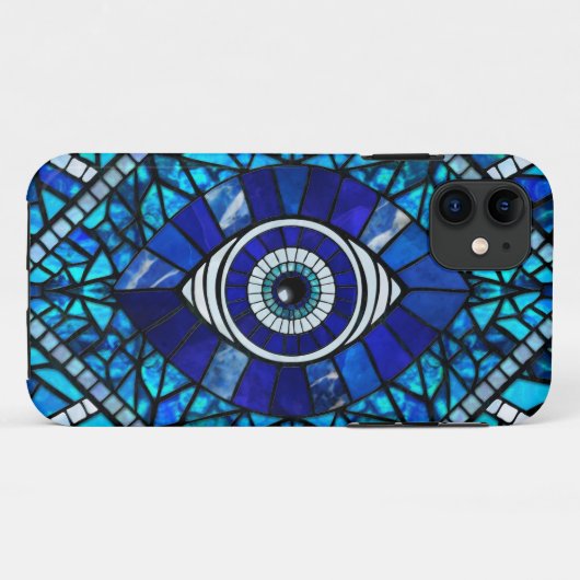 Evil Eye Amulet Mosaik Art Case-Mate iPhone Hülle (Rückseite (Horizontal))