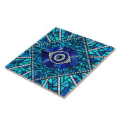 Evil Eye Amulet Mosaik Art Fliese (Seite)