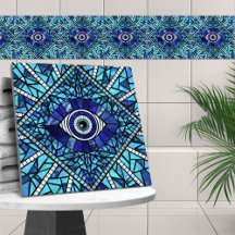 Evil Eye Amulet Mosaik Art