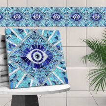 Evil Eye Amulet Mosaik Art