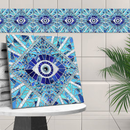 Evil Eye Amulet Mosaik Art Fliese