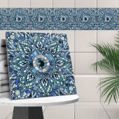 Evil Eye Amulet Mosaik Art Fliese