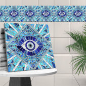 Evil Eye Amulet Mosaik Art Fliese