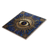 Evil Eye Amulet Mosaik Art Fliese (Seite)