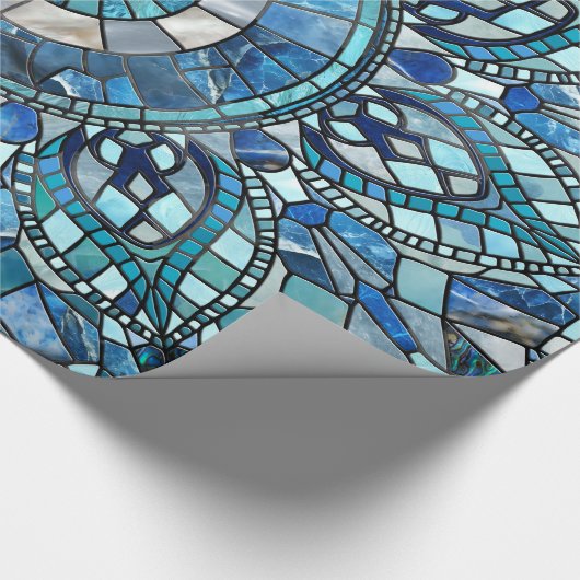 Evil Eye Amulet Mosaik Art Geschenkpapier (Ecke)