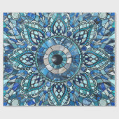 Evil Eye Amulet Mosaik Art Geschenkpapier (Flach)