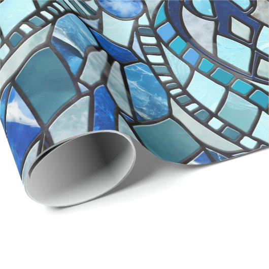 Evil Eye Amulet Mosaik Art Geschenkpapier (Rolleneckpunkt)