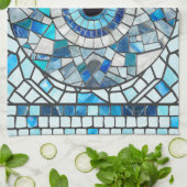 Evil Eye Amulet Mosaik Art Geschirrtuch (Gefaltet)