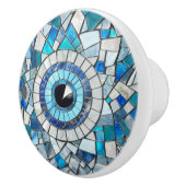 Evil Eye Amulet Mosaik Art Keramikknauf (Rechts)