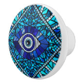 Evil Eye Amulet Mosaik Art Keramikknauf (Rechts)