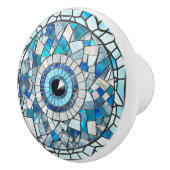 Evil Eye Amulet Mosaik Art Keramikknauf (Rechts)