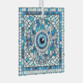 Evil Eye Amulet Mosaik Art Ornament Aus Glas (Vorderseite Rechts)