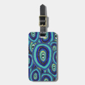 Evil Eye Amulet-Muster Gepäckanhänger (Vorderseite vertikal)