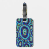 Evil Eye Amulet-Muster Gepäckanhänger (Rückseite vertikal)