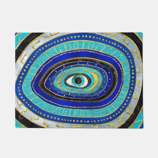Evil Eye Amulet Ornament Fußmatte (Vorderseite)