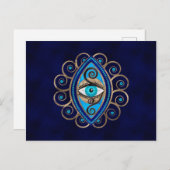 Evil Eye Amulet Ornament Postkarte (Vorne/Hinten)
