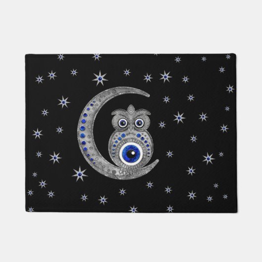 Evil Eye Amulet - Schüssel auf dem Mond Fußmatte (Vorderseite)