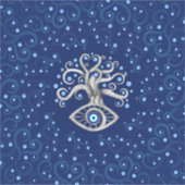 Evil Eye Amulet Tree Aufkleber (Vorderseite)