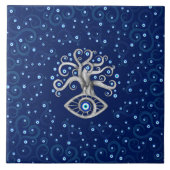 Evil Eye Amulet Tree Fliese (Vorderseite)