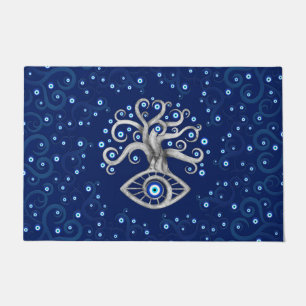 Evil Eye Amulet Tree Fußmatte