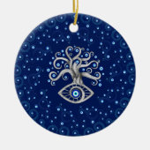 Evil Eye Amulet Tree Keramik Ornament (Vorne)