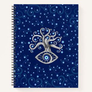 Evil Eye Amulet Tree Notizblock