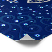 Evil Eye Amulet Tree Poster (Ecke)