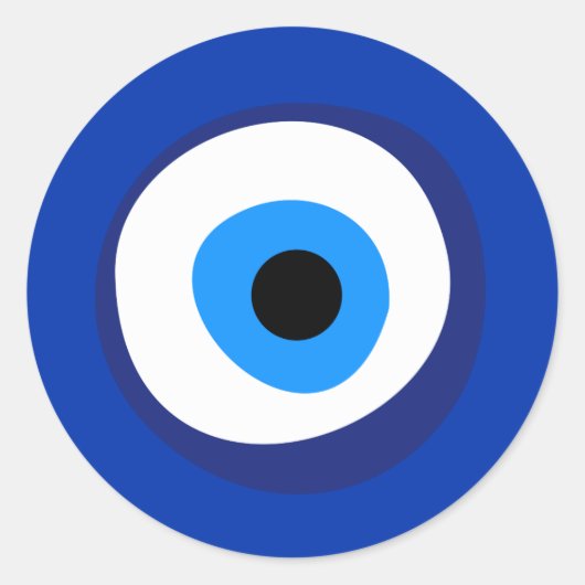 evil eye ancient symbol antiquity talisman superst runder aufkleber (Vorderseite)
