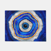 Evil Eye Aquarellfarbe und Gold Fußmatte (Vorderseite)