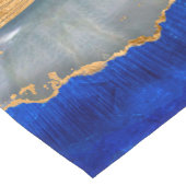 Evil Eye Aquarellfarbe und Gold Kurzer Tischläufer (Ecke)