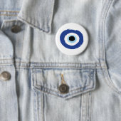 Evil Eye Artistic Blau Griechisch Button (Beispiel)