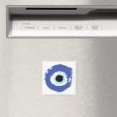 Evil Eye Artistic Blau Griechisch Magnet (In Situ (Geschirrspüler))