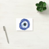Evil Eye Artistic Blau Griechisch Post-it Klebezettel (Büro)