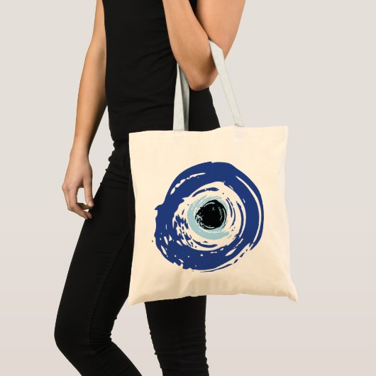 Evil Eye Artistic Blau Griechisch Tragetasche (Vorderseite (Produkt))