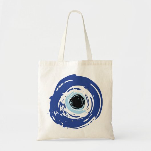 Evil Eye Artistic Blau Griechisch Tragetasche (Vorne)