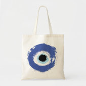 Evil Eye Artistic Blau Griechisch Tragetasche (Vorne)