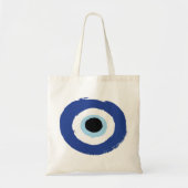 Evil Eye Artistic Blau Griechisch Tragetasche (Vorne)