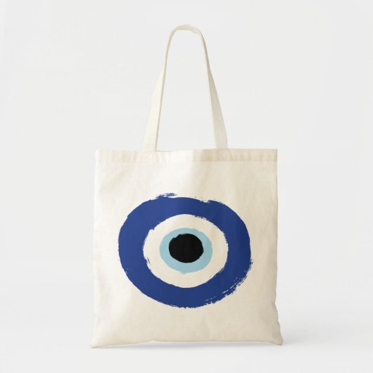 Evil Eye Artistic Blau Griechisch Tragetasche (Vorne)