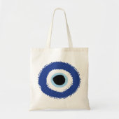 Evil Eye Artistic Blau Griechisch Tragetasche (Vorne)