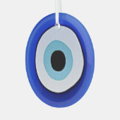 Evil Eye Bedrucktes Glas Hanging Ornament Ornament Aus Glas (Vorderseite links)