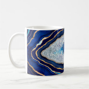 Evil Eye Blue Agate Geode Ditital Art Kaffeetasse