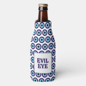 Evil Eye Blue Mati drucken Sonderbierflasche coole Flaschenkühler (Flaschenvorderseite)