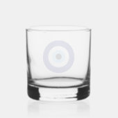 Evil Eye Blue Mati Greek Turkish Symbol Custom Whiskyglas (Rückseite)