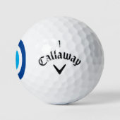 Evil Eye Blue Mati kundenspezifische Monogram Golf Golfball (Logo)