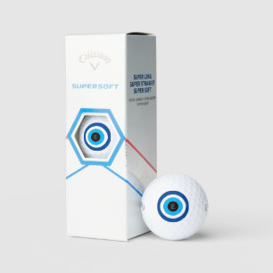 Evil Eye Blue Mati mit Monogramm Callaway Golfbäll Golfball