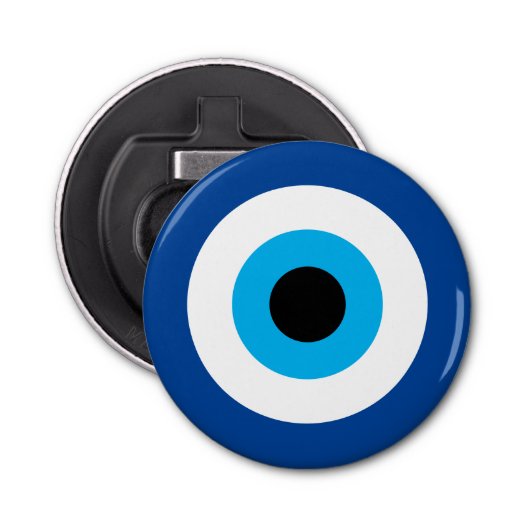 Evil Eye Blue Mati nazar Symbol Flaschenöffner (Vorderseite)