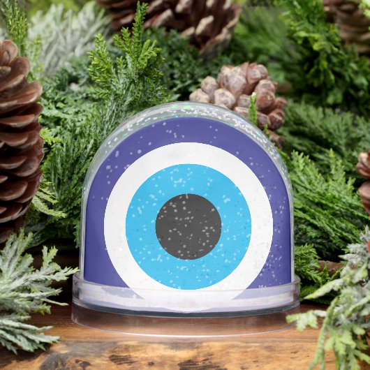 Evil Eye Blue Mati personalisierte Schneeflocke Schneekugeln (Winter)